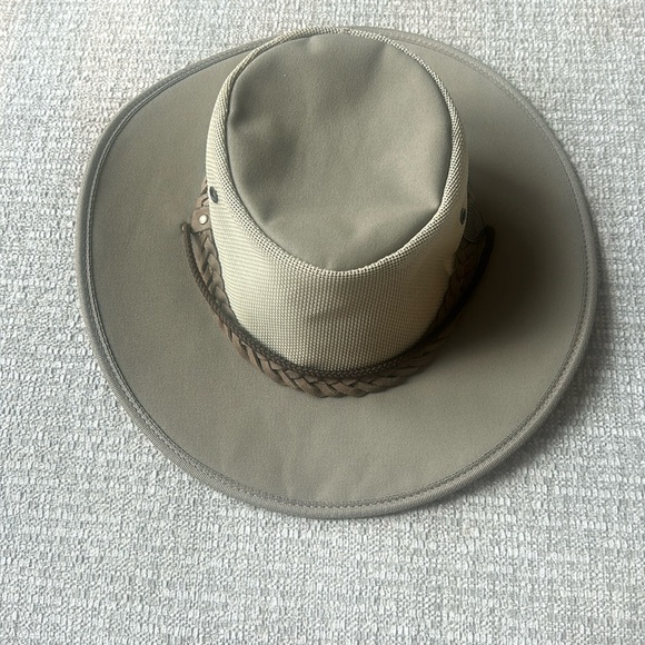 Barmah Canvas Drover Classic Australian Hat Khaki Men size M - Picture 8 of 15